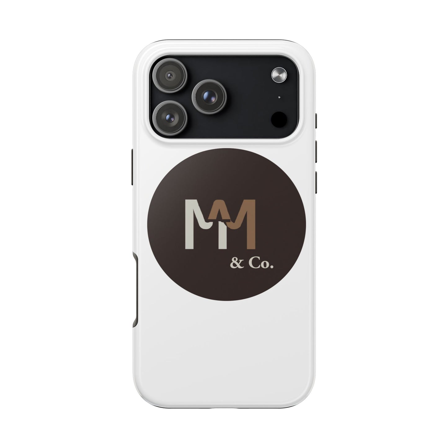 MM & Co. Logo Tough Phone Case | Monogram Circle Branding
