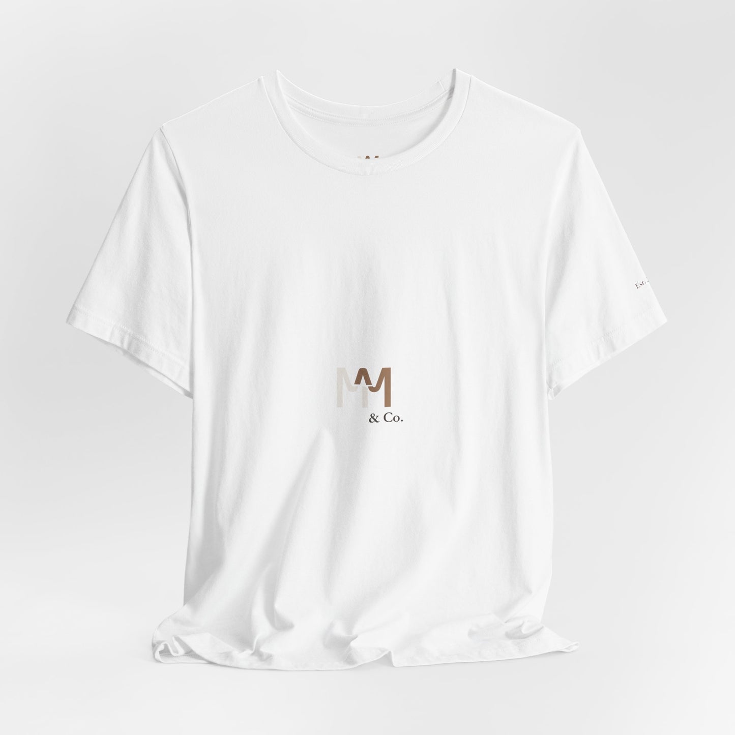 Minimalist Logo Tee — M|M & Co. Chest Graphic T-Shirt