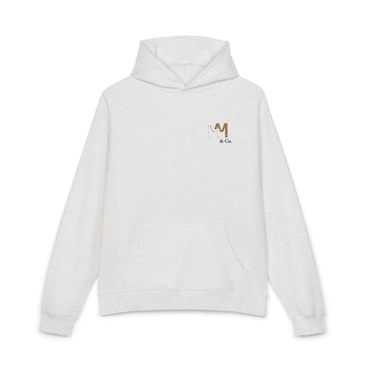 Relaxed Hoodie — Minimal Embroidered 'MM & Co.' Logo Hoodie