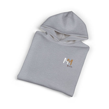 Relaxed Hoodie — Minimal Embroidered 'MM & Co.' Logo Hoodie