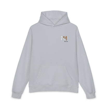 Relaxed Hoodie — Minimal Embroidered 'MM & Co.' Logo Hoodie