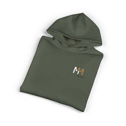 Relaxed Hoodie — Minimal Embroidered 'MM & Co.' Logo Hoodie