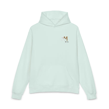 Relaxed Hoodie — Minimal Embroidered 'MM & Co.' Logo Hoodie