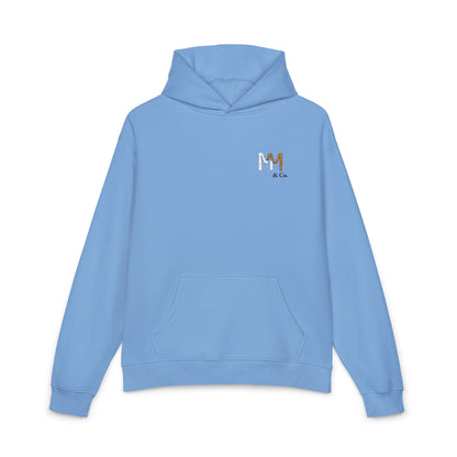 Relaxed Hoodie — Minimal Embroidered 'MM & Co.' Logo Hoodie