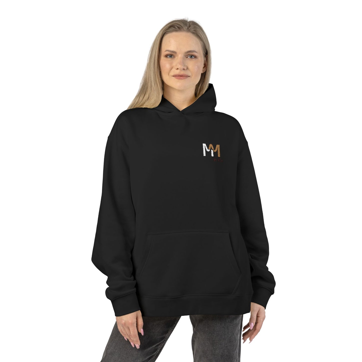Relaxed Hoodie — Minimal Embroidered 'MM & Co.' Logo Hoodie