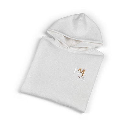 Relaxed Hoodie — Minimal Embroidered 'MM & Co.' Logo Hoodie