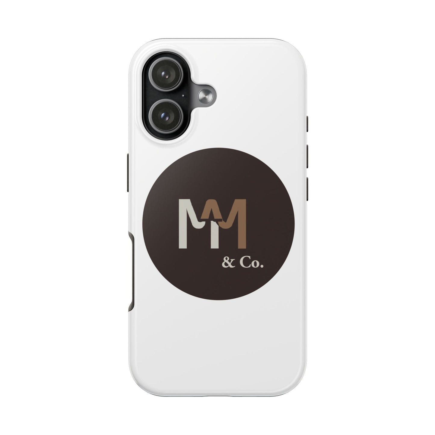 MM & Co. Logo Tough Phone Case | Monogram Circle Branding