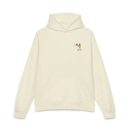 Relaxed Hoodie — Minimal Embroidered 'MM & Co.' Logo Hoodie