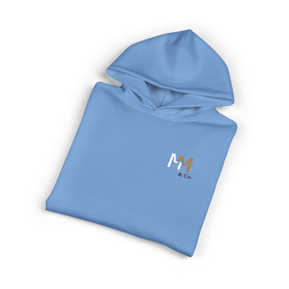 Relaxed Hoodie — Minimal Embroidered 'MM & Co.' Logo Hoodie