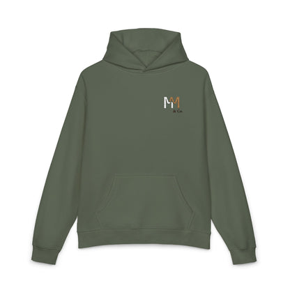 Relaxed Hoodie — Minimal Embroidered 'MM & Co.' Logo Hoodie