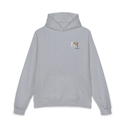 Relaxed Hoodie — Minimal Embroidered 'MM & Co.' Logo Hoodie